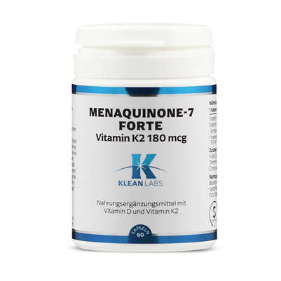 Menaquinone-7 Forte Vitamin K2 Klean Labs Kapseln, A-Nr.: 5395807 - 01