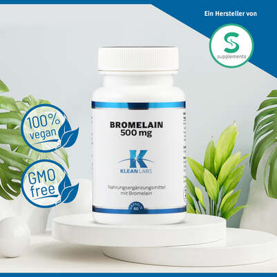 Bromelain Kapseln 500 mg Klean Labs, A-Nr.: 5598373 - 05