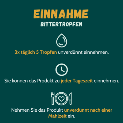 Sie sehen eine Packung Bittertropfen BIO 50 ml, Produktbild: 02 Bittertropfen BIO 50 ml, A-Nr.: 5704898 - 02