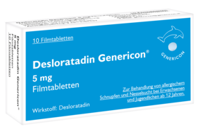 Desloratadin Genericon® lindert Allergiesymptome, A-Nr.: 3903010 - 01