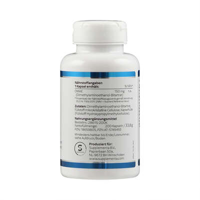 Sie sehen eine Packung DMAE 150 mg Klean Labs Kapseln, Produktbild: 02 DMAE 150 mg Klean Labs Kapseln, A-Nr.: 5749493 - 02