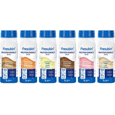 Sie sehen eine Packung Fresubin® Protein Energy Drink Mischkarton, Produktbild: 01 Fresubin® Protein Energy Drink Mischkarton, A-Nr.: 3243714 - 01