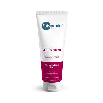 Sie sehen eine Packung Fußpunkt Schutzcreme, Produktbild: 01 Fußpunkt Schutzcreme, A-Nr.: 5725297 - 01