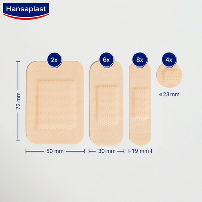 Sie sehen eine Packung Hansaplast Universal 20 Strips, Produktbild: 04 Hansaplast Universal 20 Strips, A-Nr.: 5337773 - 04