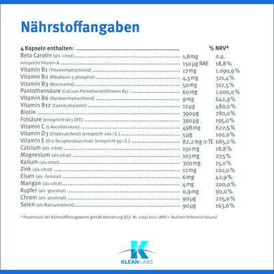 Nutrient Plus Klean Labs Kapseln, A-Nr.: 5598166 - 09