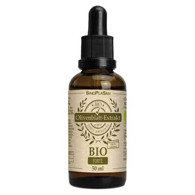Sie sehen eine Packung Olivenblattextrakt BIO FORTE 50 ml, Produktbild: 01 Olivenblattextrakt BIO FORTE 50 ml, A-Nr.: 5663277 - 01