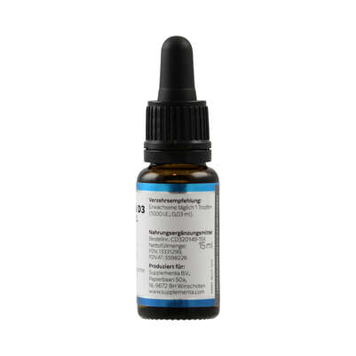 Sie sehen eine Packung Vitamin D3 1000 i.E. Klean Labs flüssig, Produktbild: 02 Vitamin D3 1000 i.E. Klean Labs flüssig, A-Nr.: 5598226 - 02