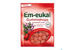 Em-eukal Gummidrops Zuckerhaltig Wildkirsche-salbei 90g, A-Nr.: 4517102 - 01