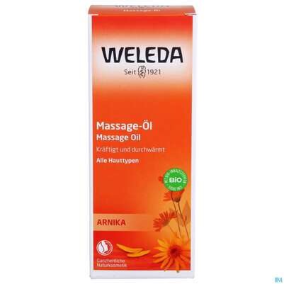 Sie sehen eine Packung Massage Oel -weleda +arnika Neu 100ml, Produktbild: 01 Massage Oel -weleda +arnika Neu 100ml, A-Nr.: 4583576 - 01