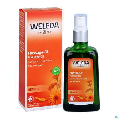 Sie sehen eine Packung Massage Oel -weleda +arnika Neu 100ml, Produktbild: 06 Massage Oel -weleda +arnika Neu 100ml, A-Nr.: 4583576 - 06