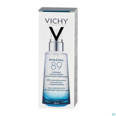 Sie sehen eine Packung Vichy Mineral 89 Feuchtigkeitspflege 50ml, Produktbild: 02 Vichy Mineral 89 Feuchtigkeitspflege 50ml, A-Nr.: 4613739 - 02