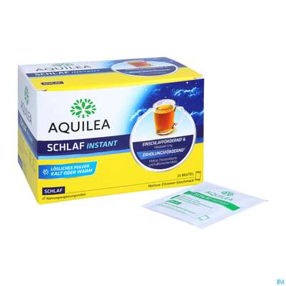 Sie sehen eine Packung Schlaf Instant Beutel Aquilea 25st, Produktbild: 04 Schlaf Instant Beutel Aquilea 25st, A-Nr.: 5606687 - 04
