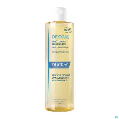 Sie sehen eine Packung Ducray Dexyane Schützendes Reinigungsöl 400ml, Produktbild: 03 Ducray Dexyane Schützendes Reinigungsöl 400ml, A-Nr.: 5630705 - 03