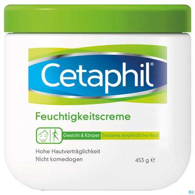 Sie sehen eine Packung Cetaphil Feuchtigkeitscreme 453g, Produktbild: 01 Cetaphil Feuchtigkeitscreme 453g, A-Nr.: 3072135 - 01