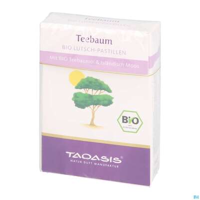Sie sehen eine Packung Taoasis Teebaum-bio-pastillen 30g, Produktbild: 03 Taoasis Teebaum-bio-pastillen 30g, A-Nr.: 3166089 - 03