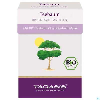 Sie sehen eine Packung Taoasis Teebaum-bio-pastillen 30g, Produktbild: 05 Taoasis Teebaum-bio-pastillen 30g, A-Nr.: 3166089 - 05