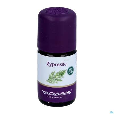 Sie sehen eine Packung Aetherische Oele Taoasis Bio Zypresse 5ml, Produktbild: 01 Aetherische Oele Taoasis Bio Zypresse 5ml, A-Nr.: 3167120 - 01