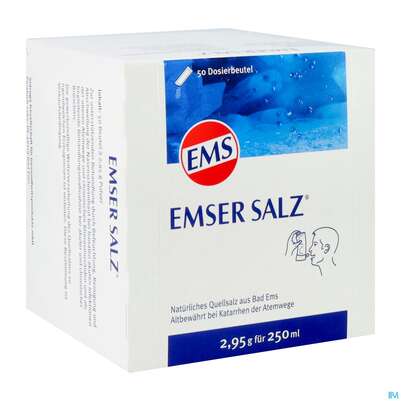 Sie sehen eine Packung Emser Salz 2,95g Btl 50st, Produktbild: 02 Emser Salz 2,95g Btl 50st, A-Nr.: 3251205 - 02