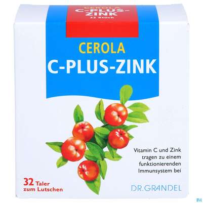 Sie sehen eine Packung Vitamin C Cerola +zink Taler Dr.grandel Nr.13 32st, Produktbild: 01 Vitamin C Cerola +zink Taler Dr.grandel Nr.13 32st, A-Nr.: 2701215 - 01