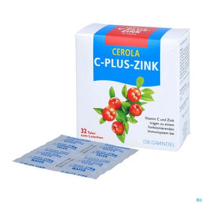 Sie sehen eine Packung Vitamin C Cerola +zink Taler Dr.grandel Nr.13 32st, Produktbild: 04 Vitamin C Cerola +zink Taler Dr.grandel Nr.13 32st, A-Nr.: 2701215 - 04
