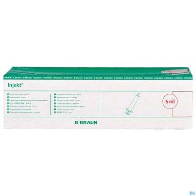 Injektionsspritzen U.zubeh. Einmalspritzen Braun Injekt 5ml 100st, A-Nr.: 2692568 - 01