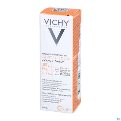 Sonnenprodukte Vichy/capital Soleil Gesichtscreme Uv-age Lsf50+ 40ml, A-Nr.: 5360950 - 06