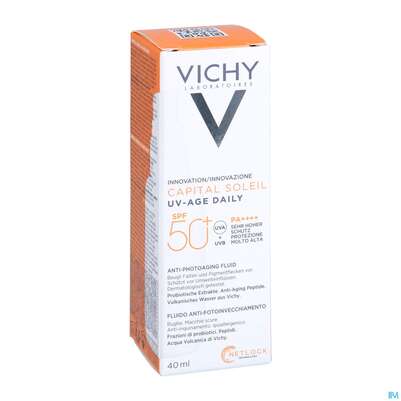 Sonnenprodukte Vichy/capital Soleil Gesichtscreme Uv-age Lsf50+ 40ml, A-Nr.: 5360950 - 07
