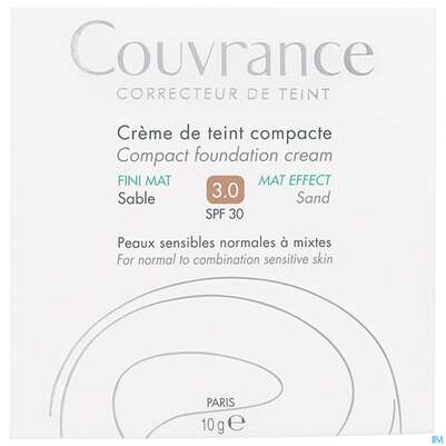 Avène Couvrance Kompakt Creme-make-up Mattierend Sand 10g, A-Nr.: 2594937 - 01