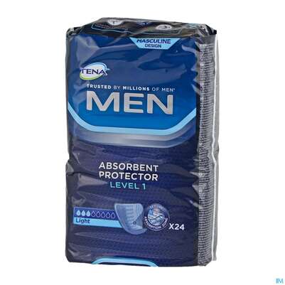 Sie sehen eine Packung Inkontinenz Tena/for Men Level 1 24st, Produktbild: 03 Inkontinenz Tena/for Men Level 1 24st, A-Nr.: 3460593 - 03