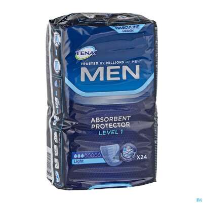 Sie sehen eine Packung Inkontinenz Tena/for Men Level 1 24st, Produktbild: 04 Inkontinenz Tena/for Men Level 1 24st, A-Nr.: 3460593 - 04