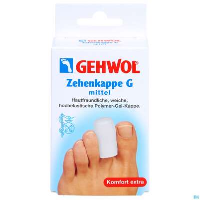 Sie sehen eine Packung Zehen Kappen Gehwol Textilfrei G Mittel Nr 64 2st, Produktbild: 01 Zehen Kappen Gehwol Textilfrei G Mittel Nr 64 2st, A-Nr.: 2711892 - 01