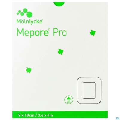 Sie sehen eine Packung Wundverband Mepore/pro Folienverband Steril 9x 10cm 40st, Produktbild: 02 Wundverband Mepore/pro Folienverband Steril 9x 10cm 40st, A-Nr.: 3080181 - 02