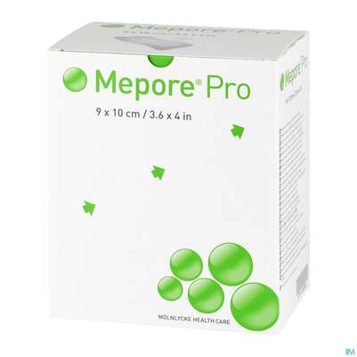 Sie sehen eine Packung Wundverband Mepore/pro Folienverband Steril 9x 10cm 40st, Produktbild: 04 Wundverband Mepore/pro Folienverband Steril 9x 10cm 40st, A-Nr.: 3080181 - 04