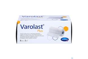 Zinkleimbinden Varolast Plus 8cmx 5m 1st, A-Nr.: 2724038 - 01