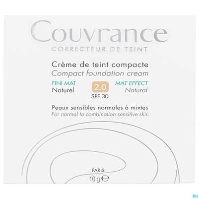 Avène Couvrance Kompakt Creme-make-up Mattierend Naturel 10g, A-Nr.: 2594943 - 01