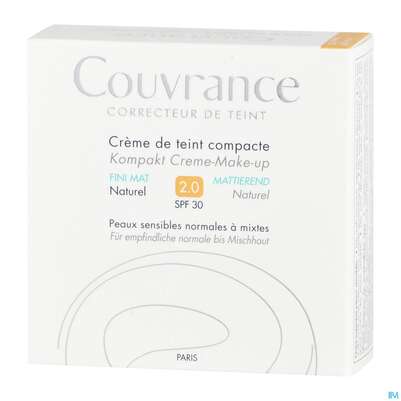 Avène Couvrance Kompakt Creme-make-up Mattierend Naturel 10g, A-Nr.: 2594943 - 04