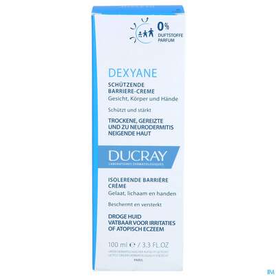 Sie sehen eine Packung Ducray Dexyane Schützende Barriere-creme 100ml, Produktbild: 01 Ducray Dexyane Schützende Barriere-creme 100ml, A-Nr.: 5413014 - 01
