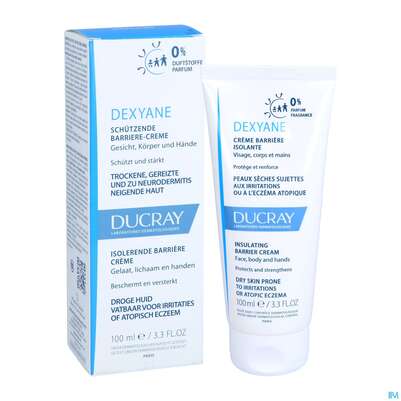 Sie sehen eine Packung Ducray Dexyane Schützende Barriere-creme 100ml, Produktbild: 05 Ducray Dexyane Schützende Barriere-creme 100ml, A-Nr.: 5413014 - 05