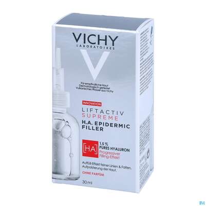 Sie sehen eine Packung Vichy Liftactiv H.a Epidermic Filler 30ml, Produktbild: 02 Vichy Liftactiv H.a Epidermic Filler 30ml, A-Nr.: 5304880 - 02