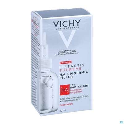 Sie sehen eine Packung Vichy Liftactiv H.a Epidermic Filler 30ml, Produktbild: 03 Vichy Liftactiv H.a Epidermic Filler 30ml, A-Nr.: 5304880 - 03