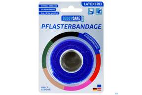 Buddycare Pflasterbandage Med Latexfrei Flexibel Kohaesiv 5cmx 4,5m Blau 1st, A-Nr.: 5289382 - 01
