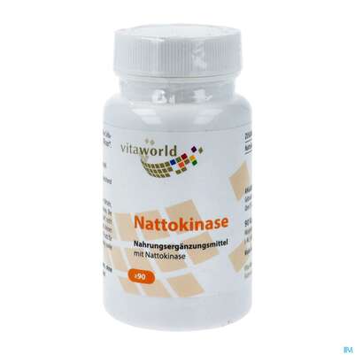 Sie sehen eine Packung Nattokinase Kapseln 100mg Vegi 2000fu 90 90st, Produktbild: 02 Nattokinase Kapseln 100mg Vegi 2000fu 90 90st, A-Nr.: 4845740 - 02