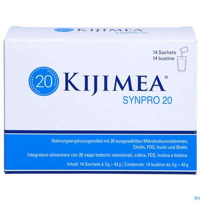 Sie sehen eine Packung Kijimea Synpro 20 14st, Produktbild: 01 Kijimea Synpro 20 14st, A-Nr.: 4841699 - 01