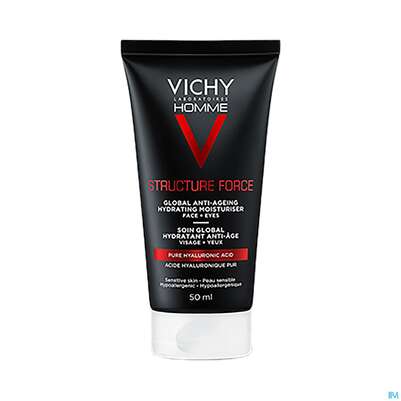 Sie sehen eine Packung Vichy Homme Structure Force Care 50ml, Produktbild: 04 Vichy Homme Structure Force Care 50ml, A-Nr.: 5054348 - 04