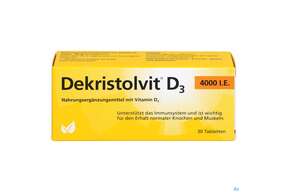 Dekristolvit D3 4000ie Tabl 30st, A-Nr.: 4324231 - 01