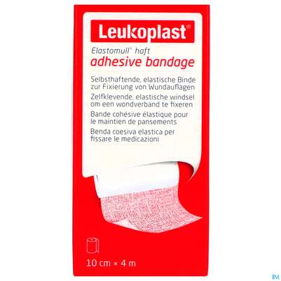 Sie sehen eine Packung Elastische Binden Elastomull/haft/leukoplast 4mx10cm 79997 1st, Produktbild: 01 Elastische Binden Elastomull/haft/leukoplast 4mx10cm 79997 1st, A-Nr.: 4757970 - 01