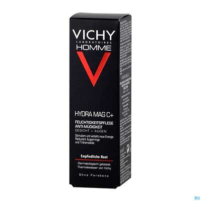 Sie sehen eine Packung Vichy Homme Hydra Mag C+ 50ml, Produktbild: 03 Vichy Homme Hydra Mag C+ 50ml, A-Nr.: 3828136 - 03