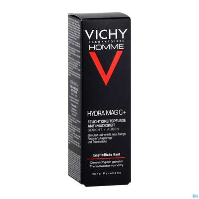 Sie sehen eine Packung Vichy Homme Hydra Mag C+ 50ml, Produktbild: 04 Vichy Homme Hydra Mag C+ 50ml, A-Nr.: 3828136 - 04