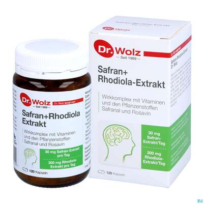 Safran +rhodiola Extrakt Kapseln Dr.wolz Nr 60548 120st, A-Nr.: 4297758 - 04