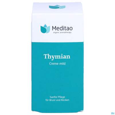 Sie sehen eine Packung Taoasis Meditao Thymian Creme Mild 50ml, Produktbild: 01 Taoasis Meditao Thymian Creme Mild 50ml, A-Nr.: 4280539 - 01